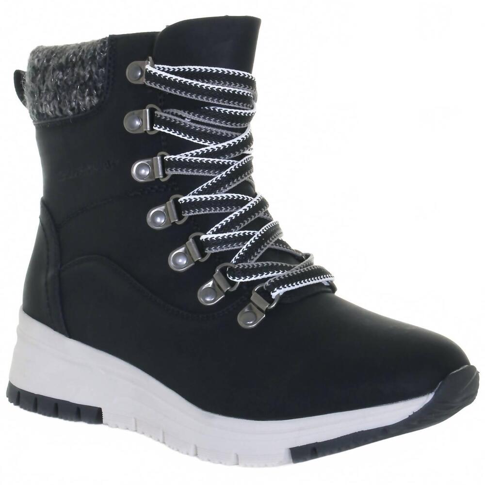 NEW WANDERLUST women's deny waterproof ankle boots in navy